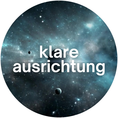 klare Ausrichtung